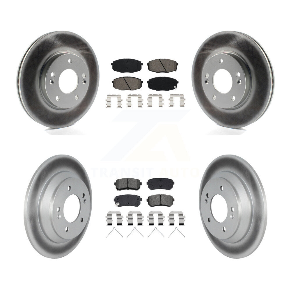 Coated Disc Rotors and Semi-Metallic Brake Pads Kit-KGS-102921 - Kit.bestparts.ca
