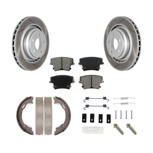 Coated Slotted Disc Rotors and Semi-Metallic Brake Pads Kit-KGS-103345 - Kit.bestparts.ca