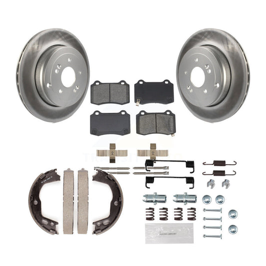 coated disc rotors and semi metallic brake pads-kgs-103521 - Kit.bestparts.ca