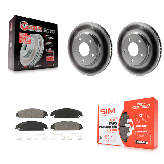 Coated Disc Rotors and Semi-Metallic Brake Pads Kit-KGS-103661