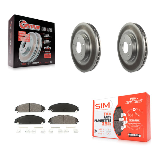 Coated Disc Rotors and Semi-Metallic Brake Pads Kit-KGS-103662