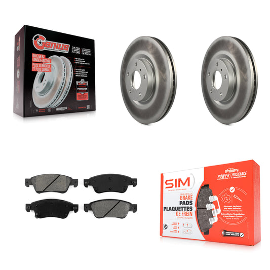 Coated Disc Rotors and Semi-Metallic Brake Pads Kit-KGS-103664