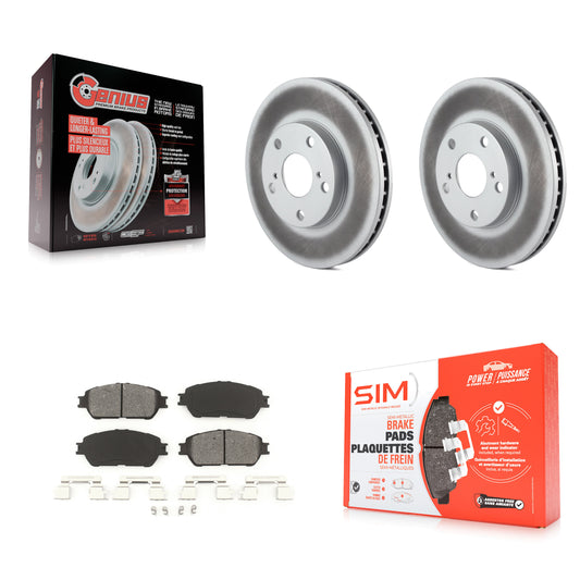 Coated Disc Rotors and Semi-Metallic Brake Pads Kit-KGS-103666
