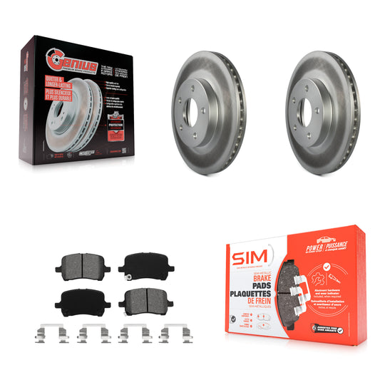 Coated Disc Rotors and Semi-Metallic Brake Pads Kit-KGS-103667