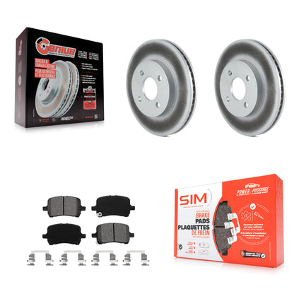 Coated Disc Rotors and Semi-Metallic Brake Pads Kit-KGS-103668