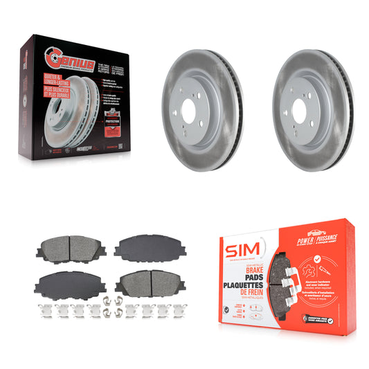 Coated Disc Rotors and Semi-Metallic Brake Pads Kit-KGS-103671
