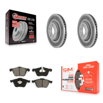 Coated Disc Rotors and Semi-Metallic Brake Pads Kit-KGS-103673