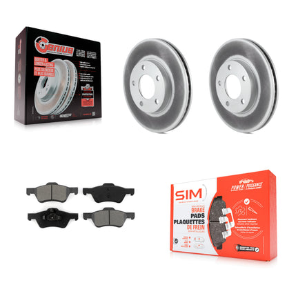 Coated Disc Rotors and Semi-Metallic Brake Pads Kit-KGS-103674