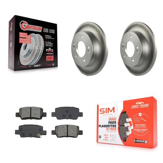 Coated Disc Rotors and Semi-Metallic Brake Pads Kit-KGS-103680