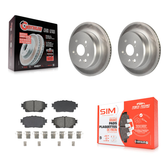 Coated Disc Rotors and Semi-Metallic Brake Pads Kit-KGS-103687