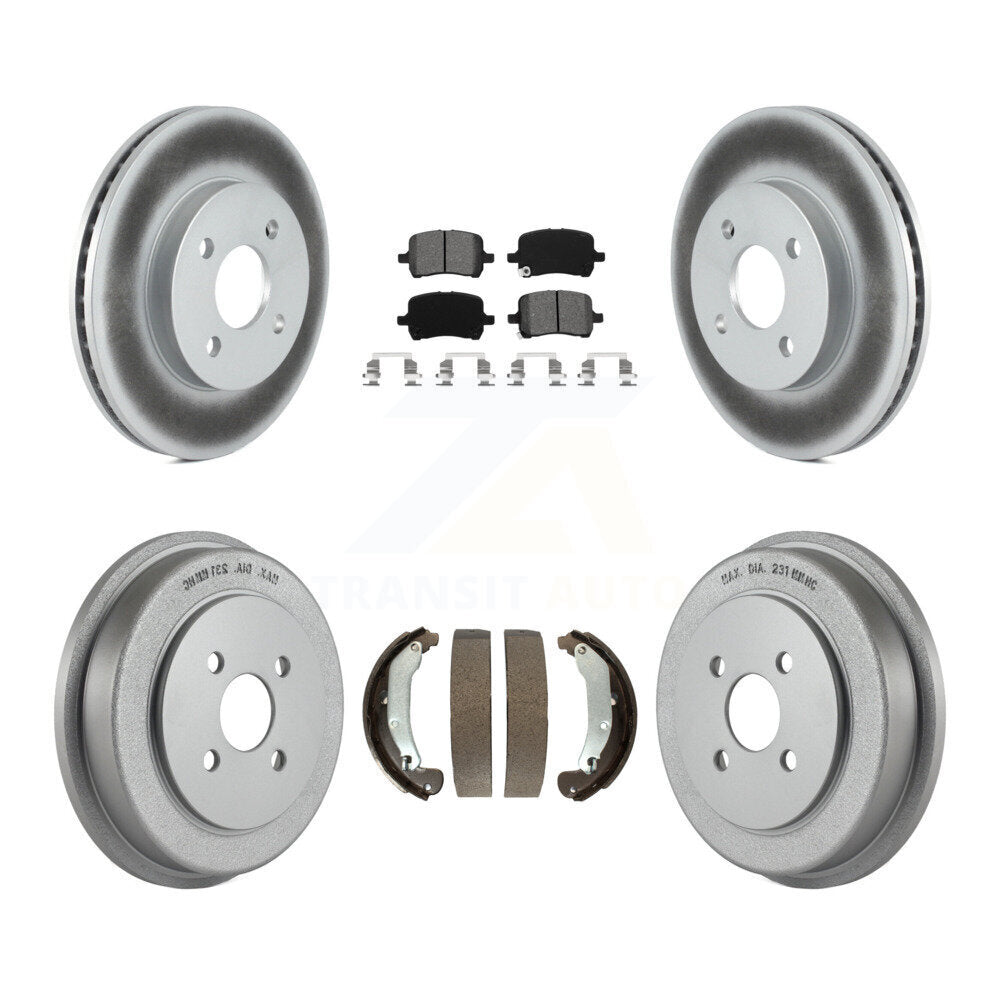 Coated Disc Rotors and Semi-Metallic Brake Pads Kit-KGS-103693