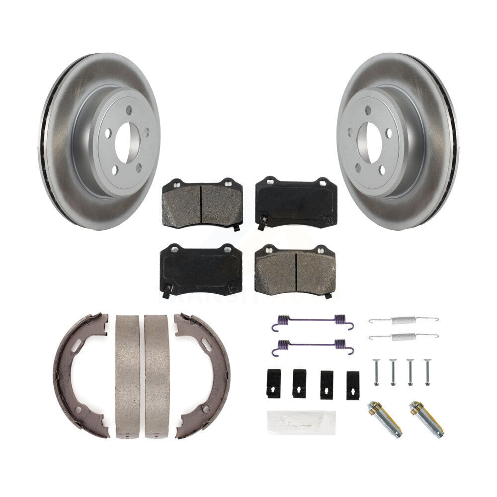 Coated Disc Rotors and Semi-Metallic Brake Pads Kit-KGS-103768