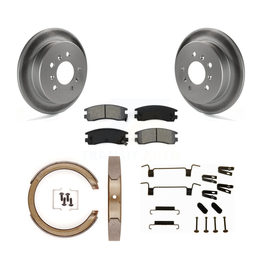 Coated Disc Rotors and Semi-Metallic Brake Pads Kit-KGS-103772