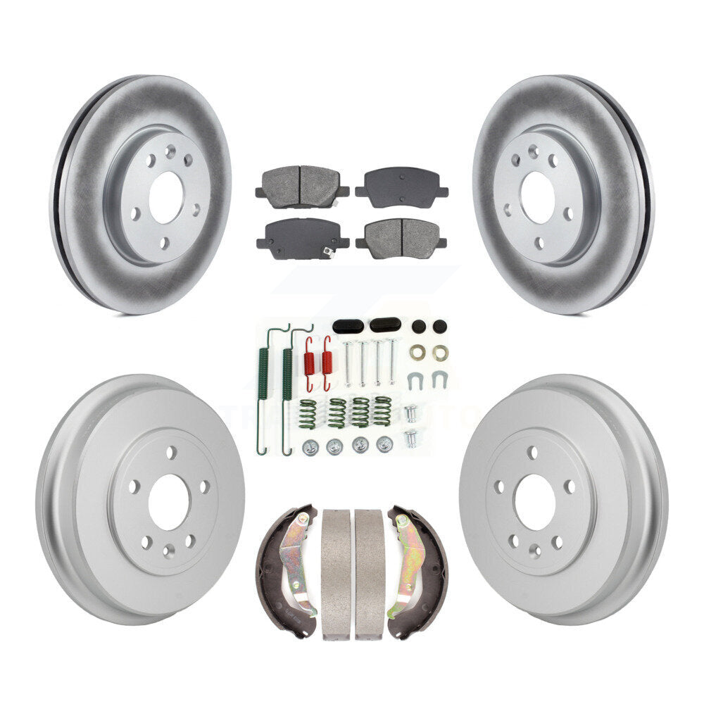 Coated Disc Rotors and Semi-Metallic Brake Pads Kit-KGS-103777