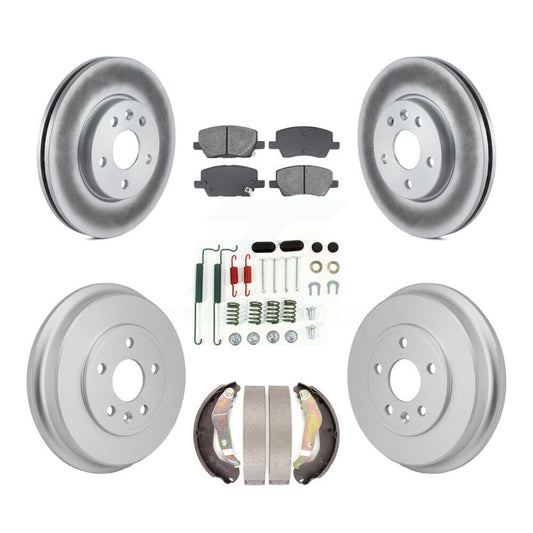 Coated Disc Rotors and Semi-Metallic Brake Pads Kit-KGS-103777