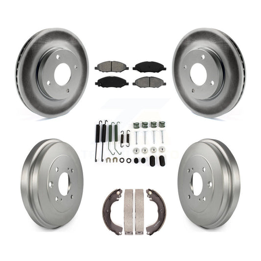 Coated Disc Rotors and Semi-Metallic Brake Pads Kit-KGS-103778