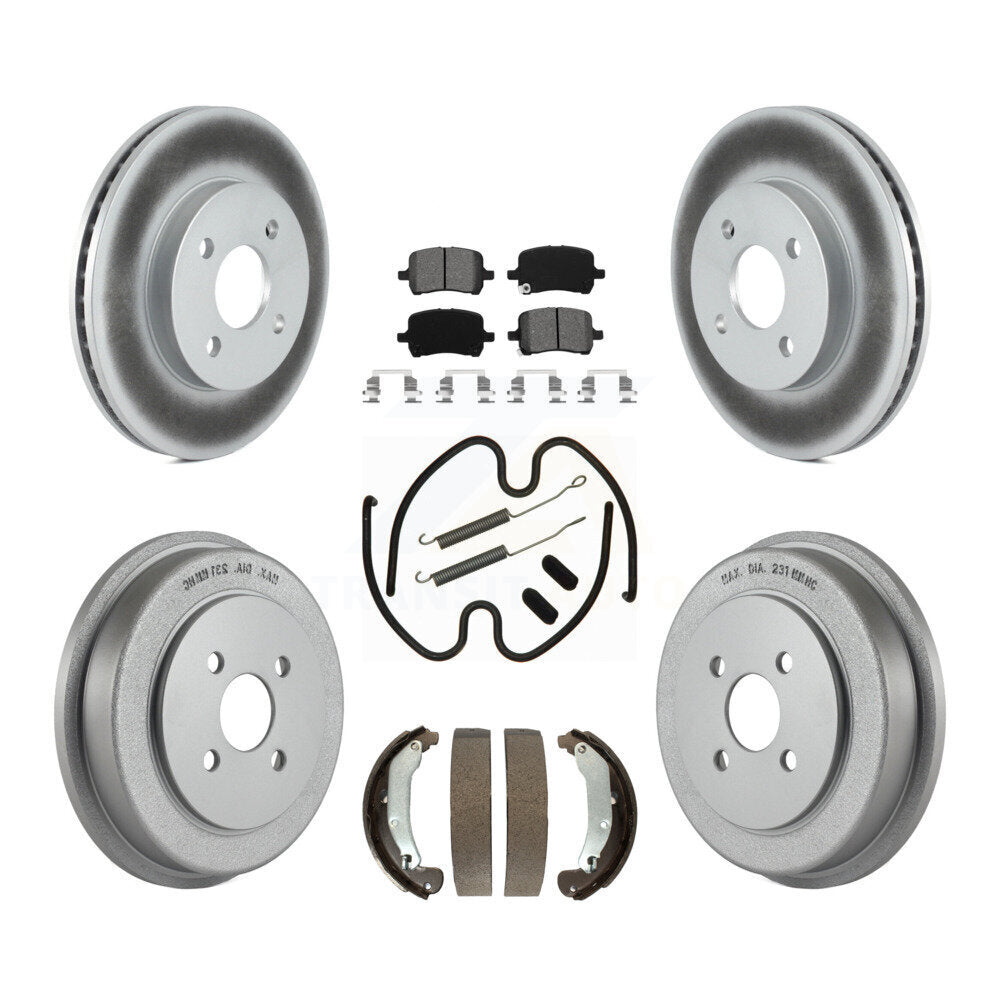 Coated Disc Rotors and Semi-Metallic Brake Pads Kit-KGS-103780