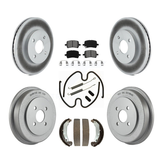 Coated Disc Rotors and Semi-Metallic Brake Pads Kit-KGS-103780