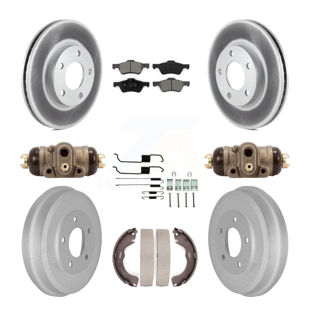 Coated Disc Rotors and Semi-Metallic Brake Pads Kit-KGS-103782 Kit.bestparts.ca