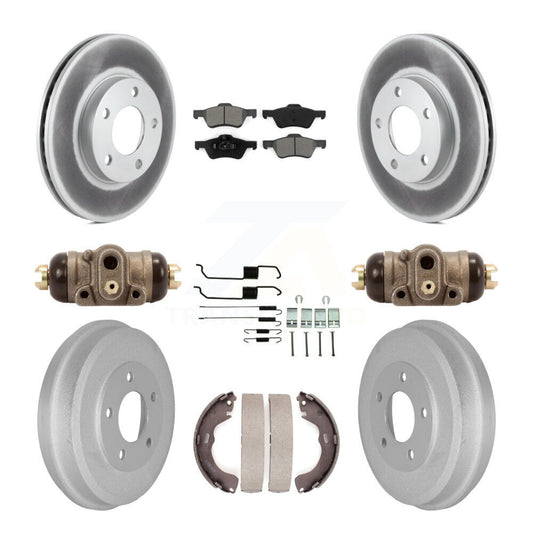 Coated Disc Rotors and Semi-Metallic Brake Pads Kit-KGS-103782