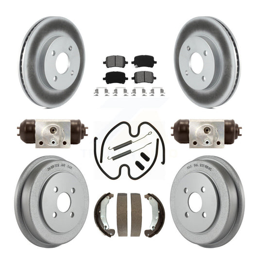 Coated Disc Rotors and Semi-Metallic Brake Pads Kit-KGS-103783