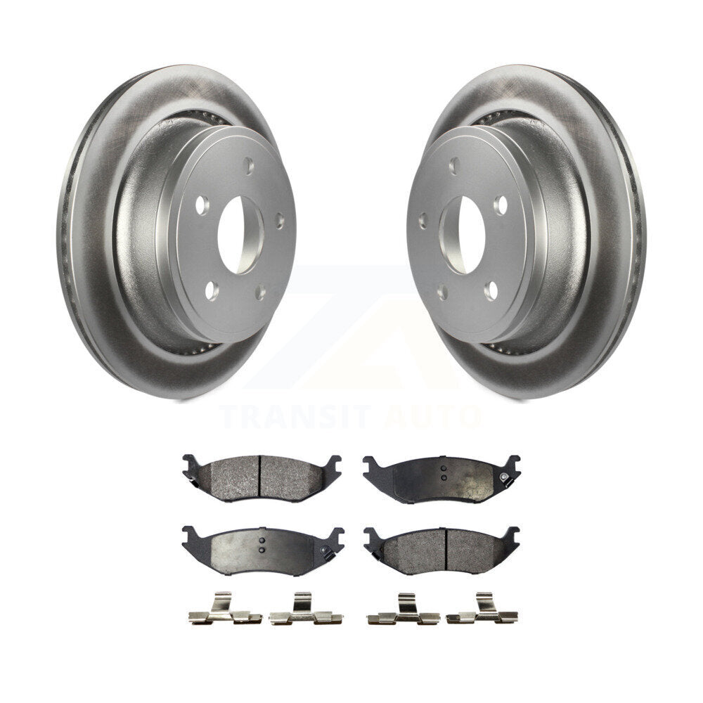 Coated Disc Rotors and Ceramic Brake Pads Kit-KGT-101393 - Kit.bestparts.ca