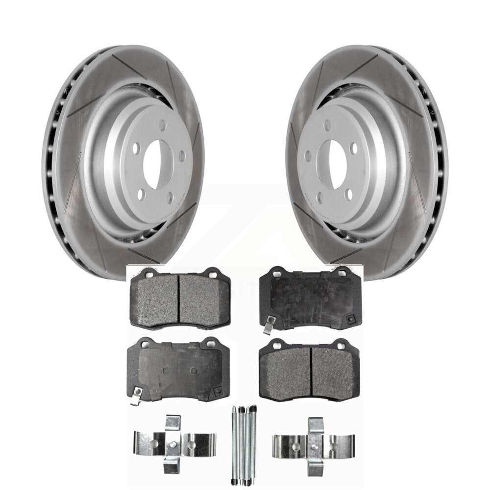 Coated Slotted Disc Rotors and Ceramic Brake Pads Kit-KGT-101417 - Kit.bestparts.ca Kit.bestparts.ca