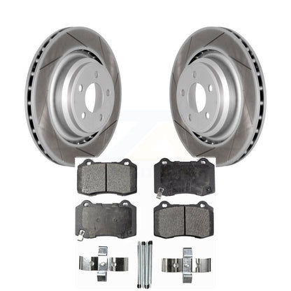 Coated Slotted Disc Rotors and Ceramic Brake Pads Kit-KGT-101417 - Kit.bestparts.ca