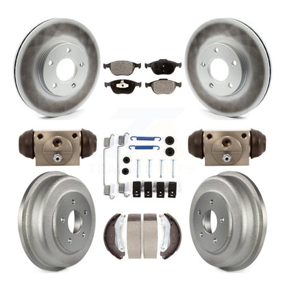 Coated Disc Rotors and Ceramic Brake Pads Kit-KGT-101756 - Kit.bestparts.ca