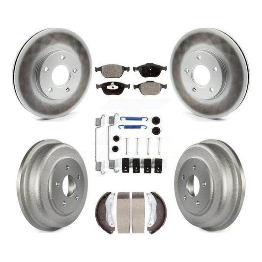Coated Disc Rotors and Ceramic Brake Pads Kit-KGT-101804 - Kit.bestparts.ca