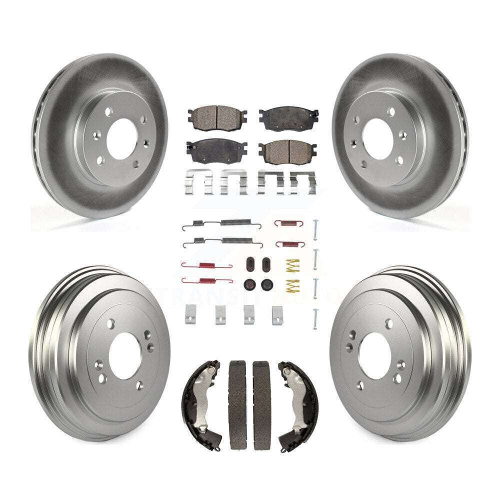 Coated Disc Rotors and Ceramic Brake Pads Kit-KGT-101833 - Kit.bestparts.ca