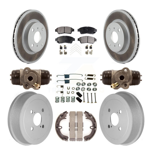 Coated Disc Rotors and Ceramic Brake Pads Kit-KGT-101857 - Kit.bestparts.ca