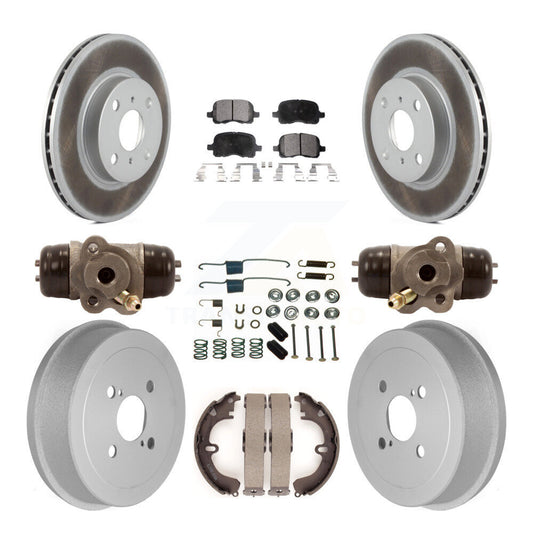 Coated Disc Rotors and Ceramic Brake Pads Kit-KGT-101860 - Kit.bestparts.ca