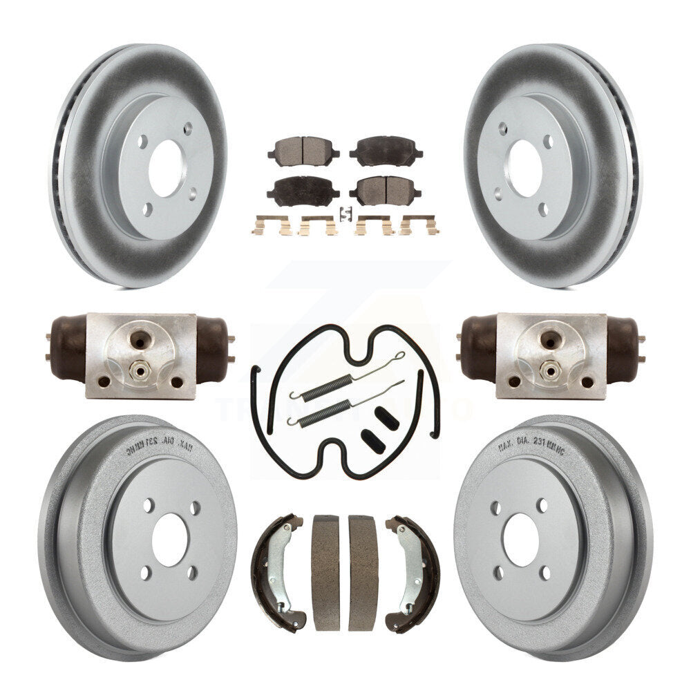 Coated Disc Rotors and Ceramic Brake Pads Kit-KGT-101872 - Kit.bestparts.ca