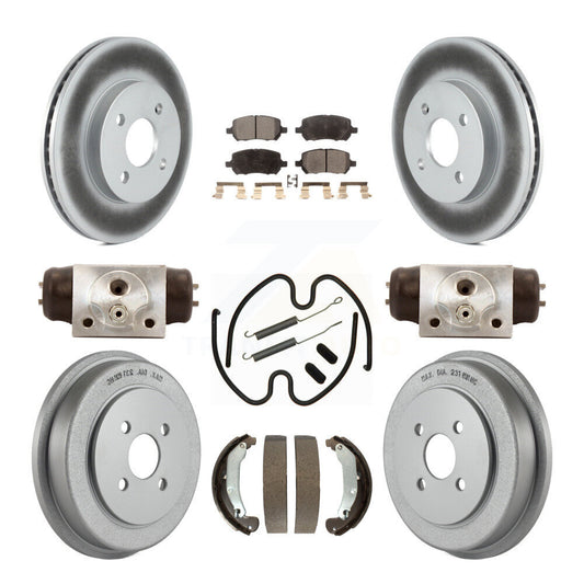 Coated Disc Rotors and Ceramic Brake Pads Kit-KGT-101872 - Kit.bestparts.ca
