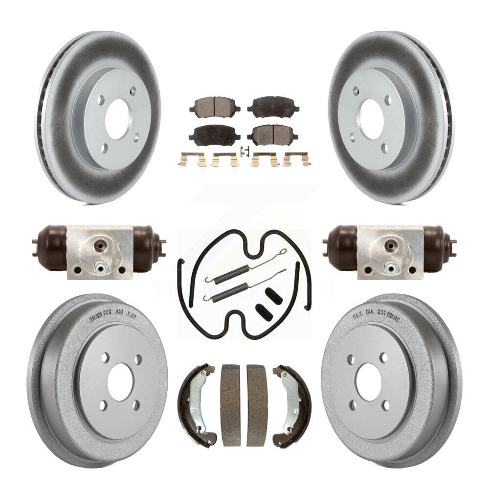 Coated Disc Rotors and Ceramic Brake Pads Kit-KGT-101873 - Kit.bestparts.ca