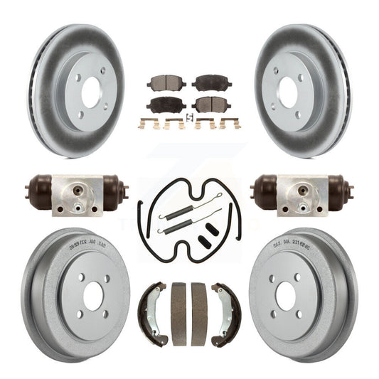 Coated Disc Rotors and Ceramic Brake Pads Kit-KGT-101873 - Kit.bestparts.ca
