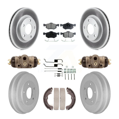 Coated Disc Rotors and Ceramic Brake Pads Kit-KGT-101886 - Kit.bestparts.ca
