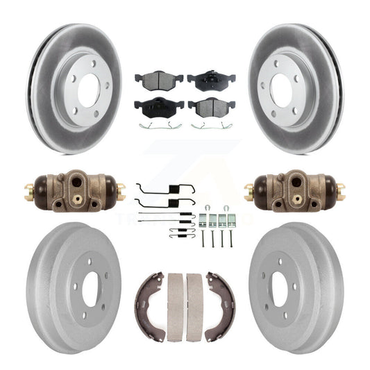 Coated Disc Rotors and Ceramic Brake Pads Kit-KGT-101886 - Kit.bestparts.ca