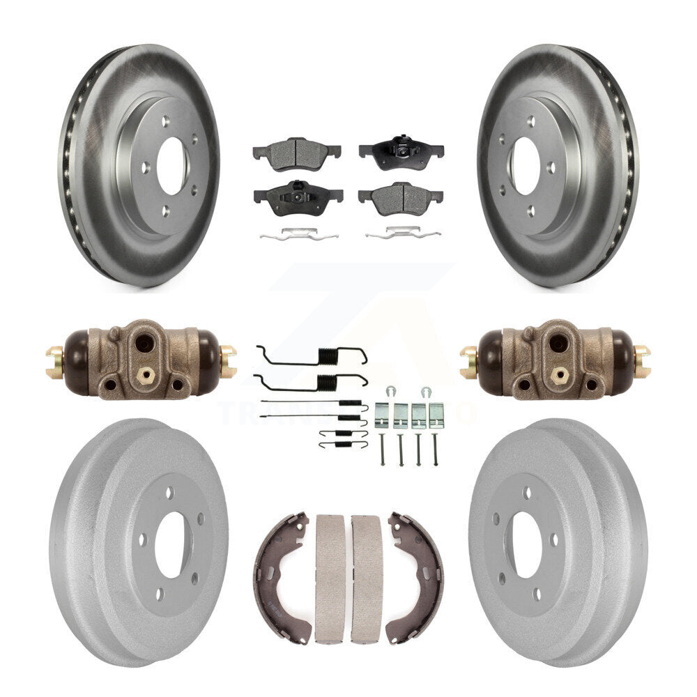 Coated Disc Rotors and Ceramic Brake Pads Kit-KGT-101887 - Kit.bestparts.ca