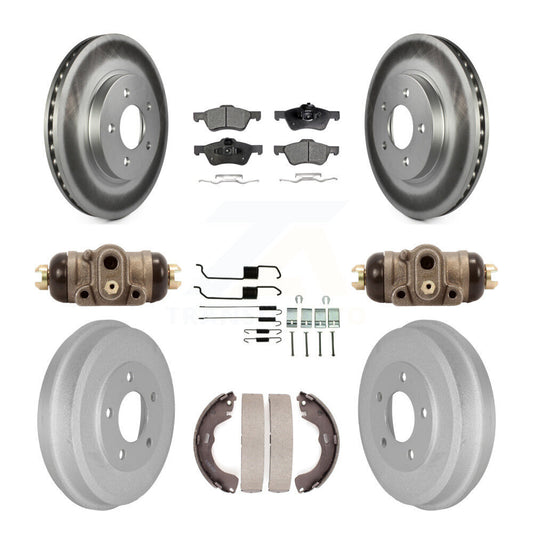 Coated Disc Rotors and Ceramic Brake Pads Kit-KGT-101887 - Kit.bestparts.ca