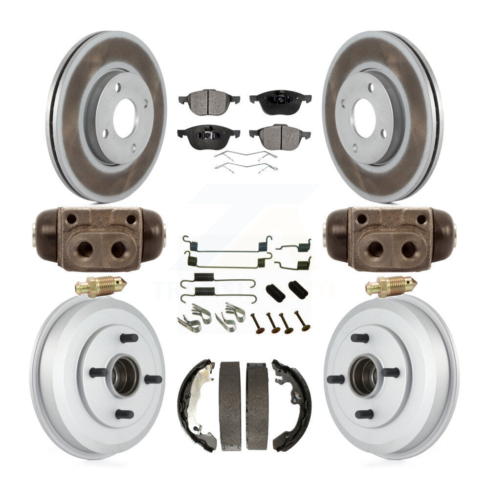 Coated Disc Rotors and Ceramic Brake Pads Kit-KGT-101888 - Kit.bestparts.ca