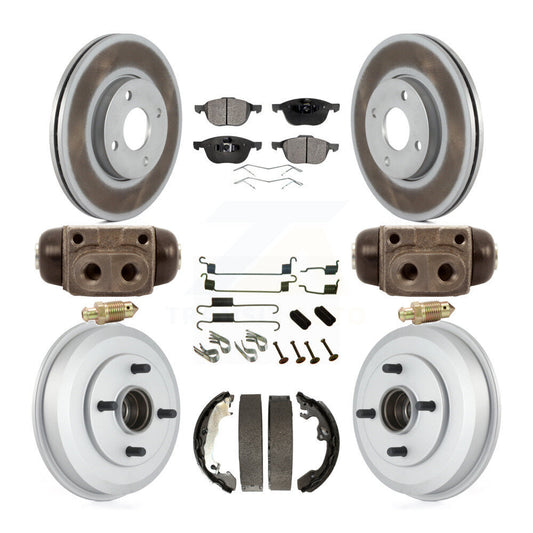 Coated Disc Rotors and Ceramic Brake Pads Kit-KGT-101888 - Kit.bestparts.ca