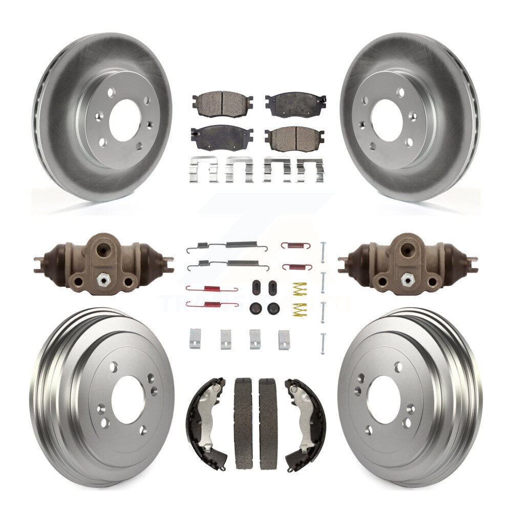 Coated Disc Rotors and Ceramic Brake Pads Kit-KGT-101898 - Kit.bestparts.ca