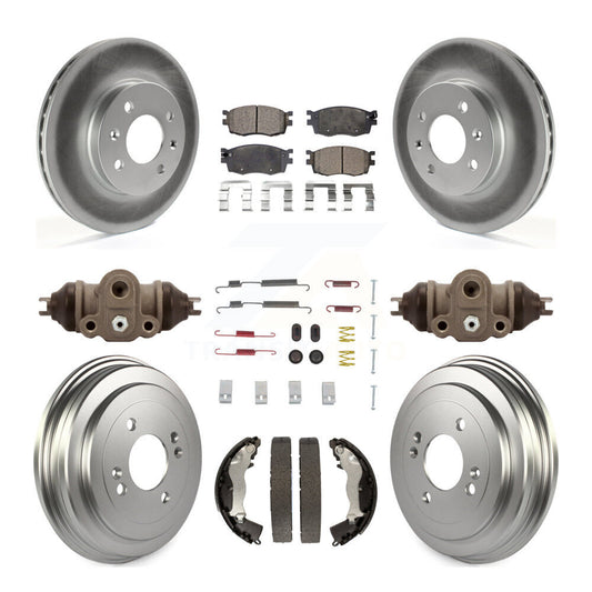 Coated Disc Rotors and Ceramic Brake Pads Kit-KGT-101898 - Kit.bestparts.ca
