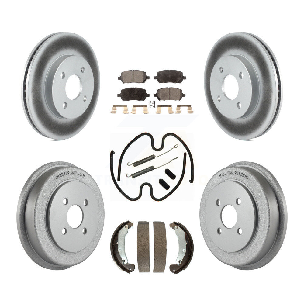 Coated Disc Rotors and Ceramic Brake Pads Kit-KGT-101901 - Kit.bestparts.ca