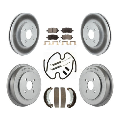 Coated Disc Rotors and Ceramic Brake Pads Kit-KGT-101901 - Kit.bestparts.ca