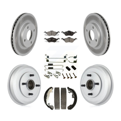 Coated Disc Rotors and Ceramic Brake Pads Kit-KGT-101911 - Kit.bestparts.ca