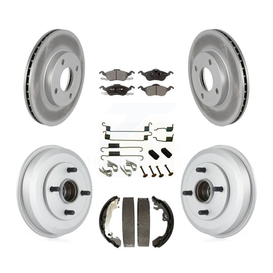 Coated Disc Rotors and Ceramic Brake Pads Kit-KGT-101911 - Kit.bestparts.ca