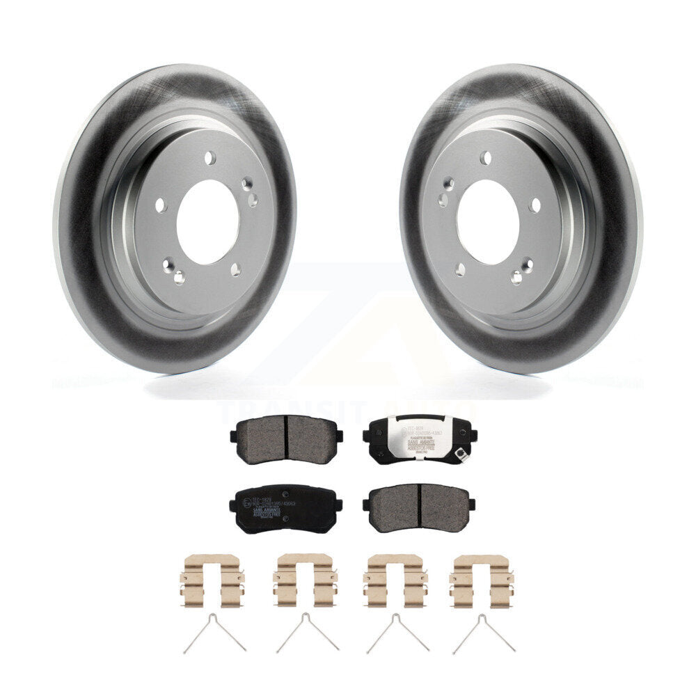 Coated Disc Rotors and Ceramic Brake Pads Kit-KGT-101942 - Kit.bestparts.ca